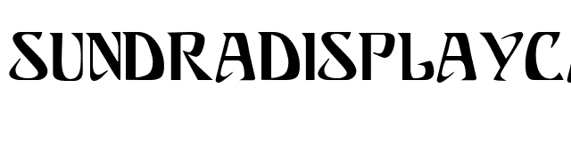 SundraDisplayCaps font preview