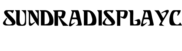 SundraDisplayCaps Bold font preview