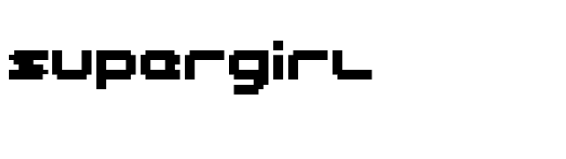 supergirl font preview