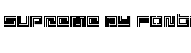 Supreme by Fontalicious font preview