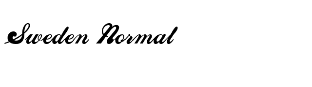 Sweden Normal font preview