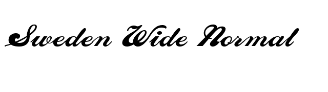 Sweden Wide Normal font preview
