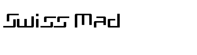 Swiss Mad font preview