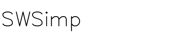 SWSimp font preview