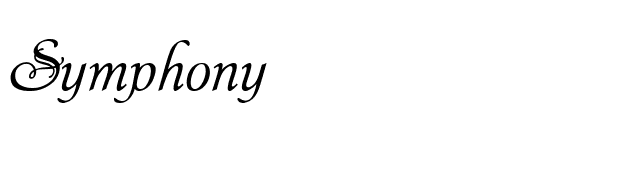 Symphony font preview