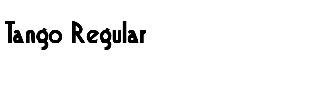 Tango Regular font preview