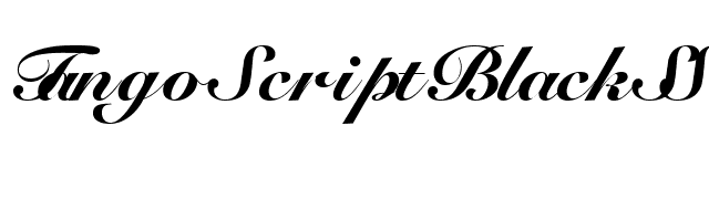 TangoScriptBlackSSK font preview
