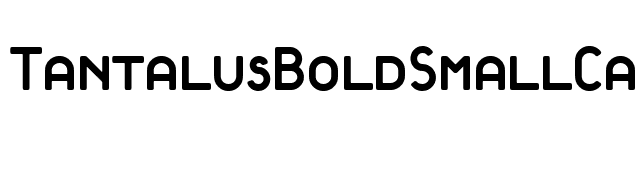 TantalusBoldSmallCaps font preview