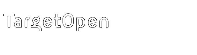 TargetOpen font preview