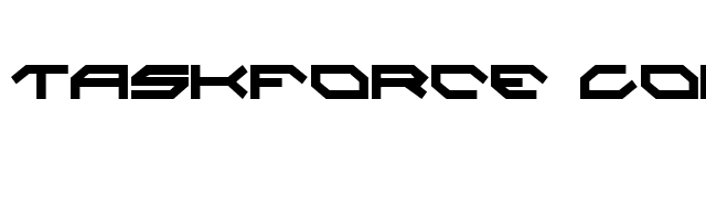 Taskforce Condensed font preview