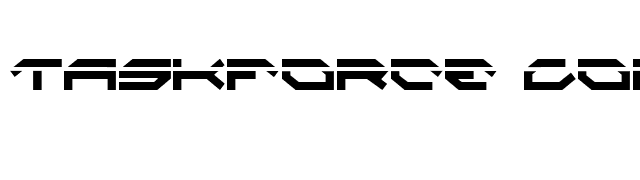 Taskforce Condensed Laser font preview