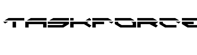 Taskforce Laser font preview