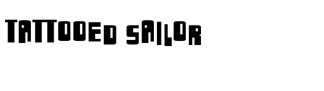 Tattooed Sailor font preview