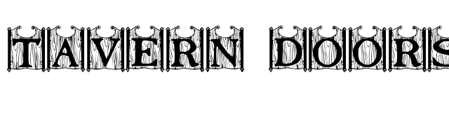 Tavern Doors font preview