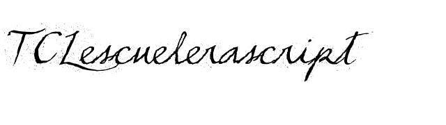 TCLescuelerascript font preview