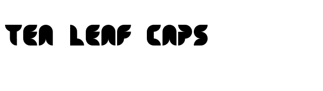 Tea Leaf Caps font preview