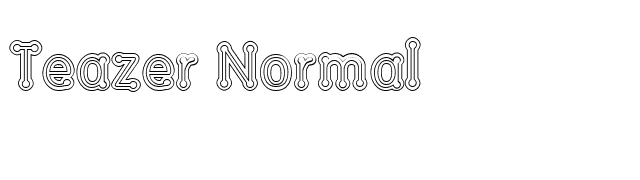 Teazer Normal font preview