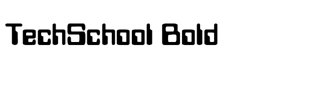 TechSchool Bold font preview