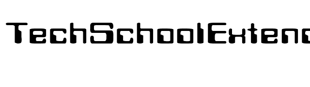 TechSchoolExtended font preview