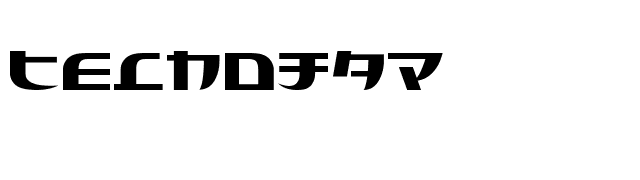 Tecnojap font preview