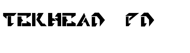 TekHead PD font preview