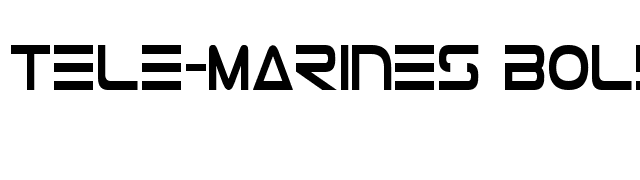 Tele-Marines Bold Condensed font preview