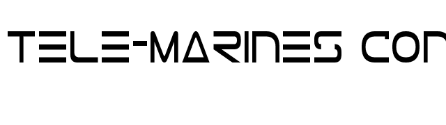 Tele-Marines Condensed font preview