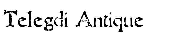 Telegdi Antique font preview