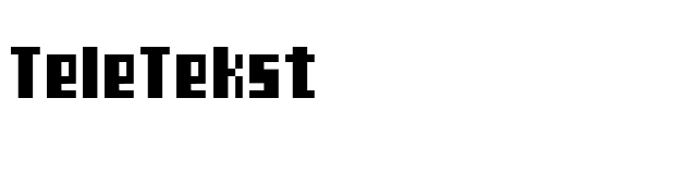 TeleTekst font preview