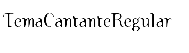 TemaCantanteRegular font preview