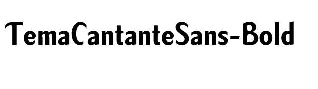 TemaCantanteSans-Bold font preview