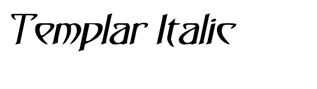 Templar Italic font preview