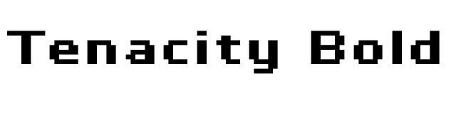 Tenacity Bold font preview