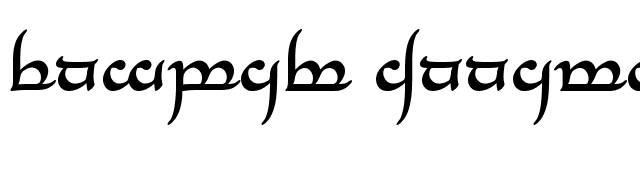 Tengwar Annatar Bold font preview