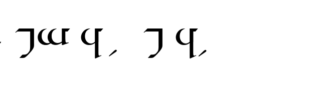 Tengwar Quenya A font preview