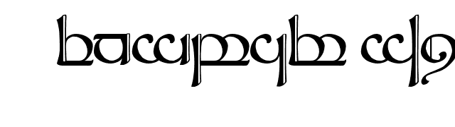 Tengwar Sindarin 2 font preview