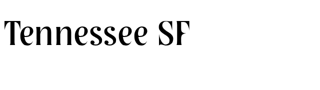 Tennessee SF font preview