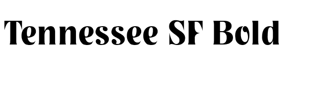 Tennessee SF Bold font preview