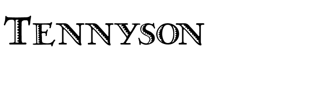 Tennyson font preview