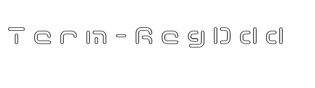 Term-RegDdd font preview