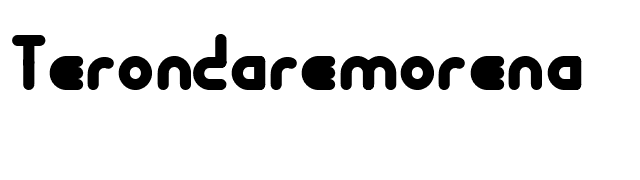 Terondaremorena font preview