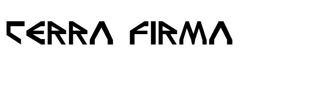 Terra Firma font preview