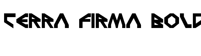 Terra Firma Bold font preview