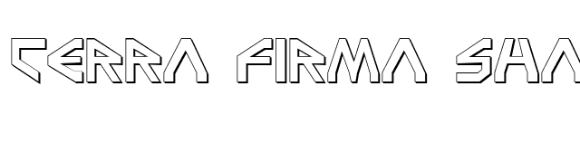 Terra Firma Shadow font preview