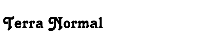 Terra Normal font preview