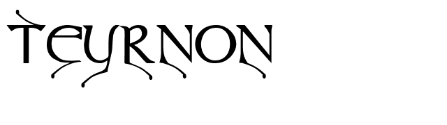 Teyrnon font preview