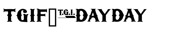 TGIFriday font preview