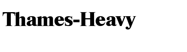 Thames-Heavy font preview