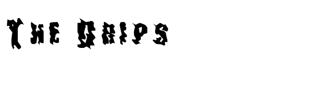 The Drips font preview