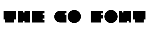 The Go Font font preview